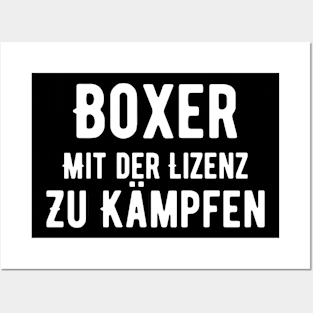 Boxer Mit Der Lizenz Zu Kämpfen Posters and Art